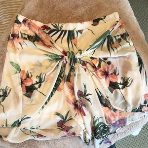 Floral dressy shorts